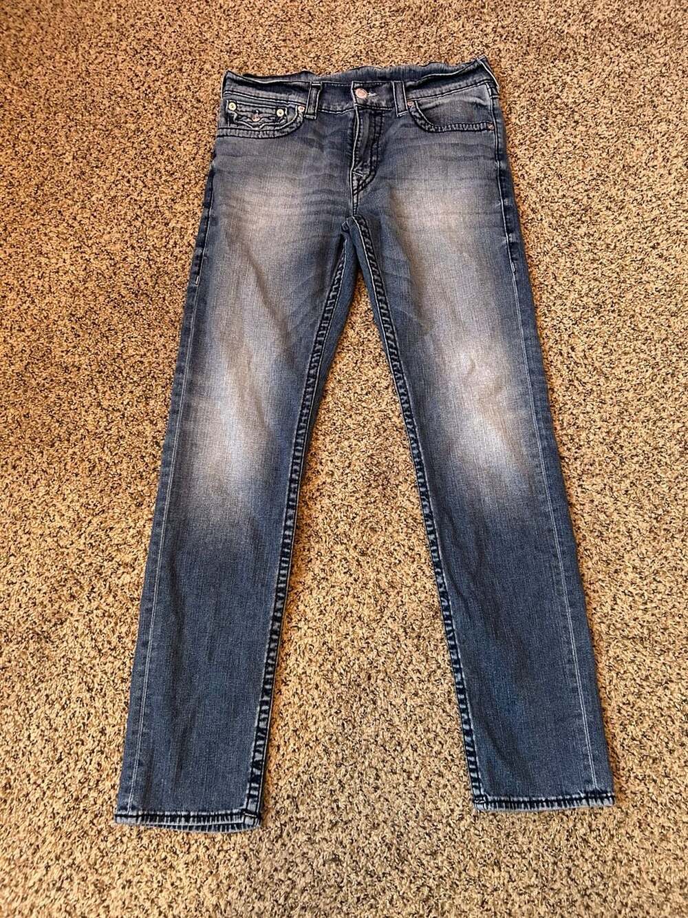 True Religion Skinny Jeans Size 34 Blue Denim